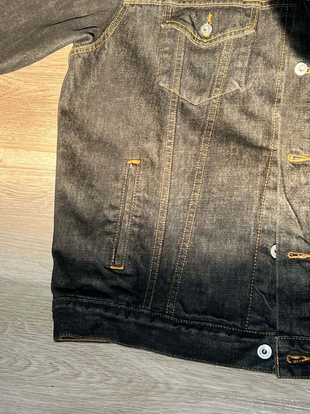 Vintage Levi's 70507-4870 Dark Wash Denim Trucker Jacket - Men's XL - Picture 10 of 14